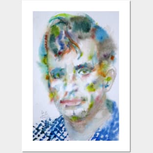 JACK KEROUAC watercolor portrait .2 Posters and Art